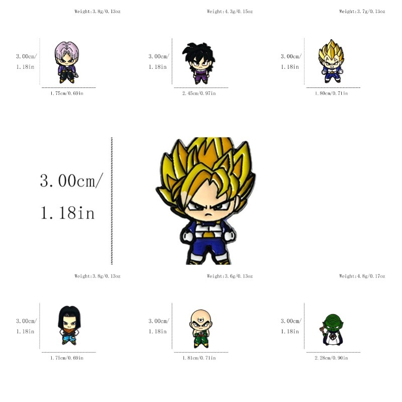 7pcs Set Cute Manga Brooches f - Embroidery Reddit 评论和价格