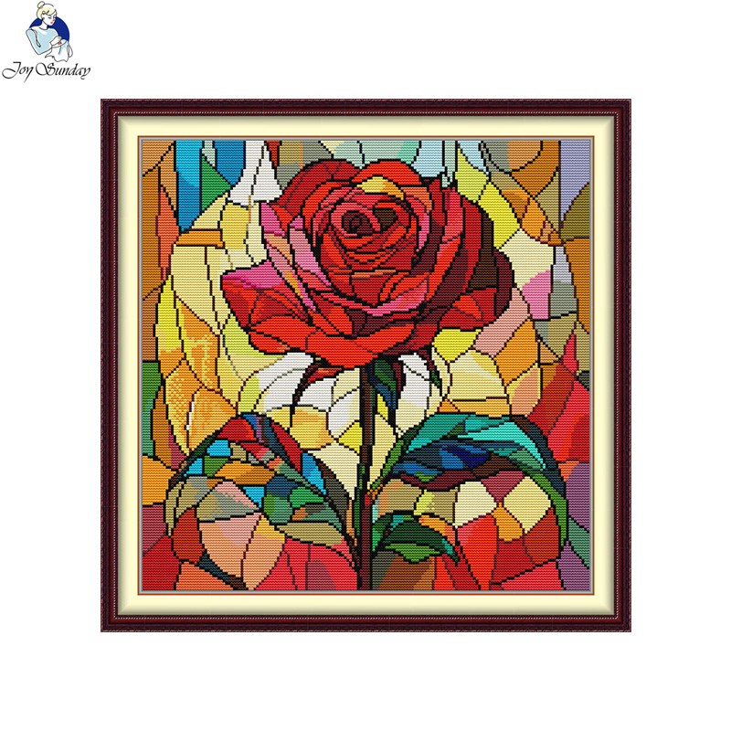 Joy Sunday New Design DIY Cros - Embroidery Meaning 评论和价格
