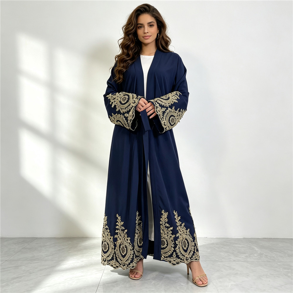 New Abaya Dubai Luxury Kimono  - Embroidery Kebaya 评论和价格