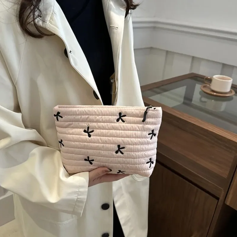 Cute Makeup Bag with Zipper La - Embroidery Bag 评论和价格