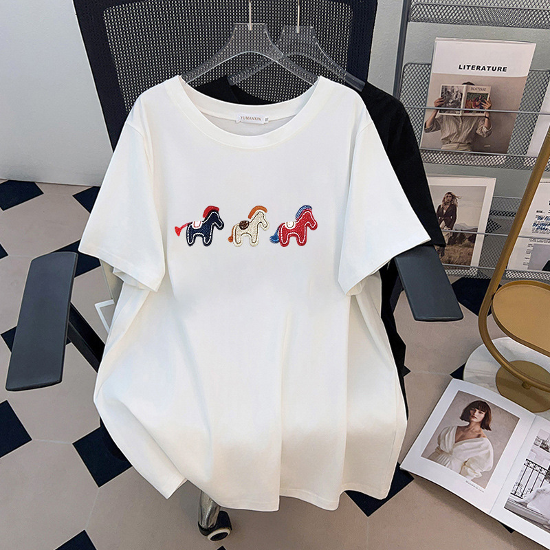 170Kg Plus Size Women's Bust 1 - Embroidery Cotton Shirt 评论和价格