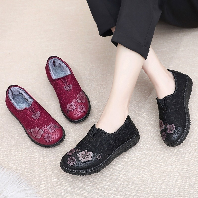 Women Winter Plush Lined Slip‑ - Embroidery Online 评论和价格
