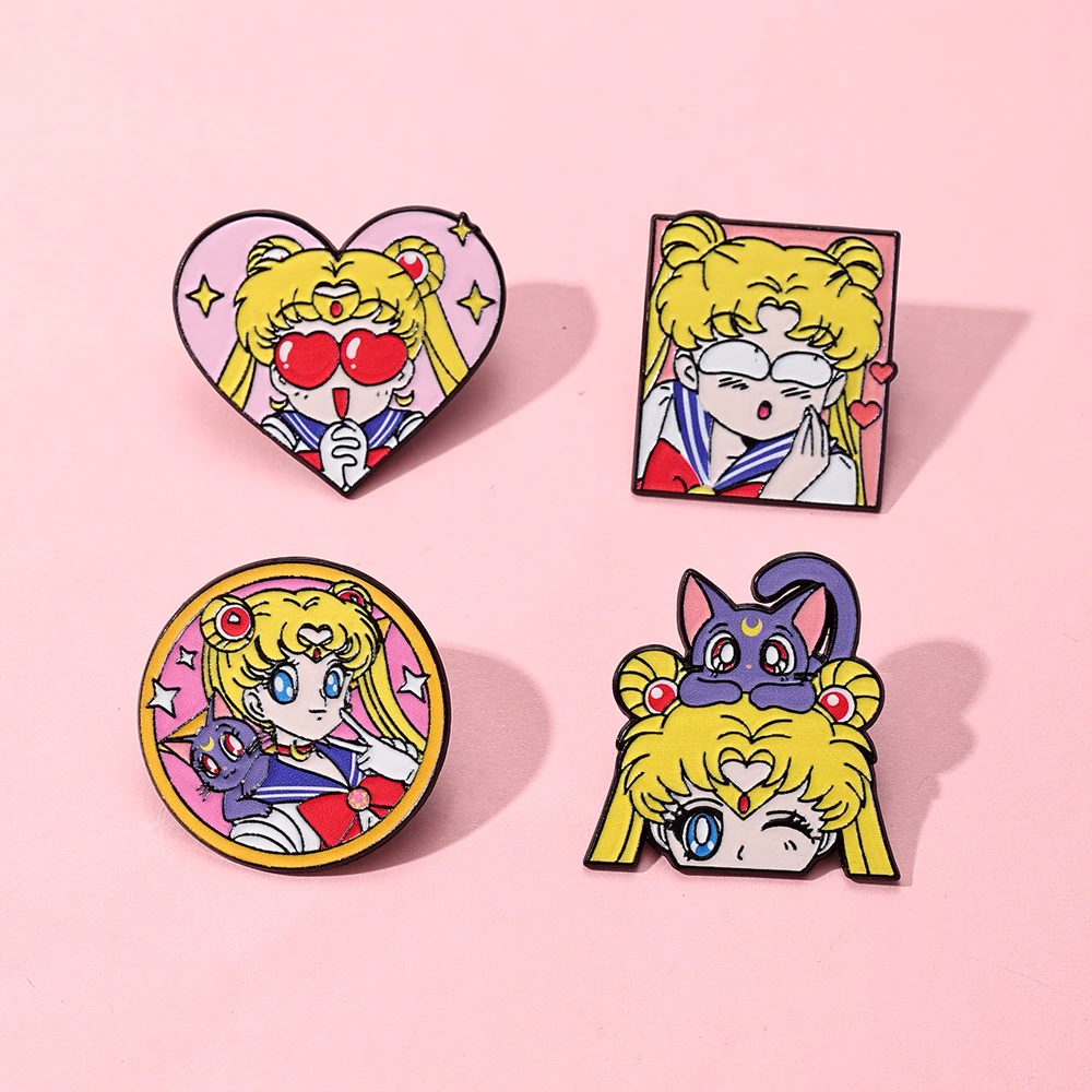 4 Pcs Sailor Moon Heart Shape  - Embroidery Reddit 评论和价格