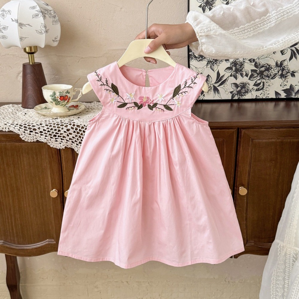 2-7-year-old Korean Version Su - Embroidery Yellow Dress 评论和价格